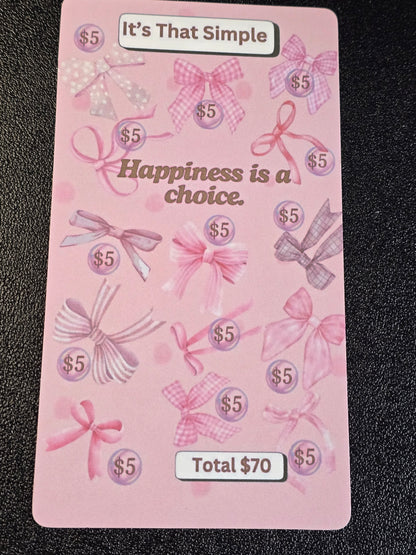 My Happy Place Savings Challenges 9pcs