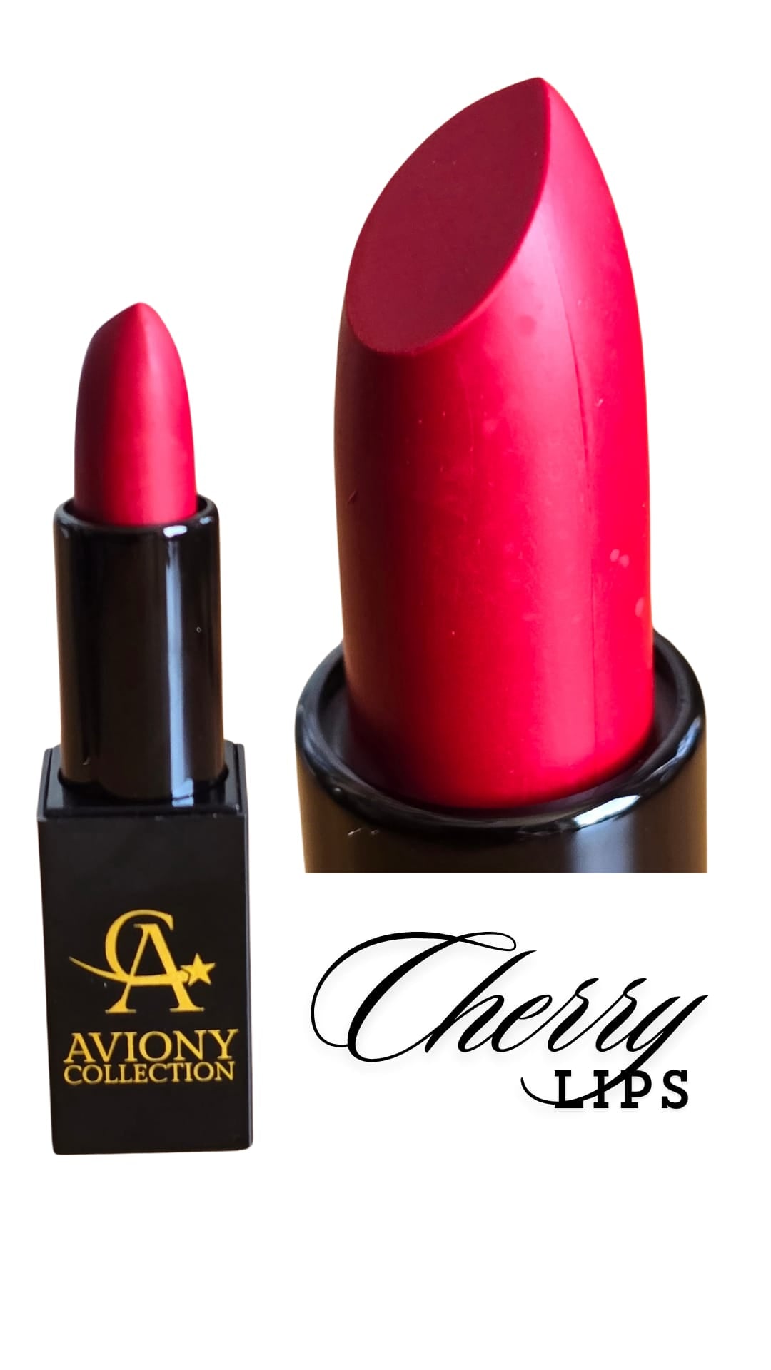 Semi-matte lipstick**Cherry lips**